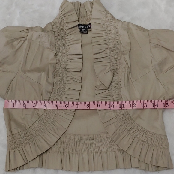 2 for $15 - NWOT IMPRESS OPEN SHRUG SHORT SLEEVE US SMALL - Picture 9 of 11